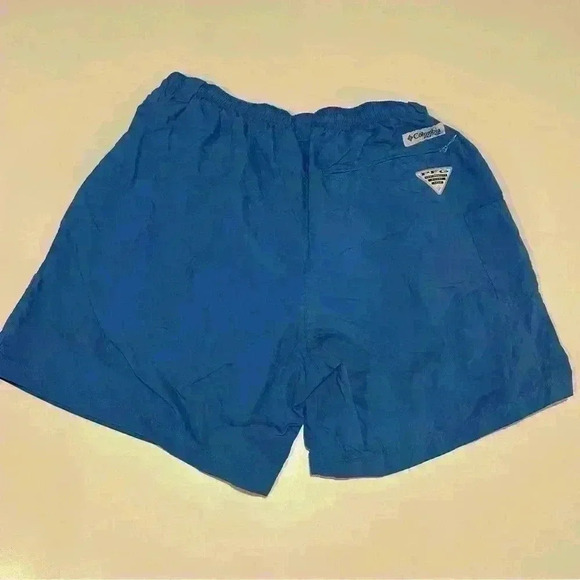 Columbia Blue Elastic Waist Omnishade Shorts Size 6 - Picture 2 of 3